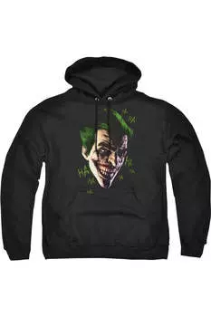 Толстовка с капюшоном Batman Arkham Origins Joker Grim для взрослых Gildan, черный