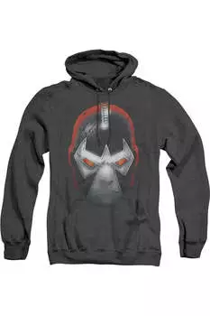 Толстовка с капюшоном Batman Bane Head для взрослых Heather Gildan, черный