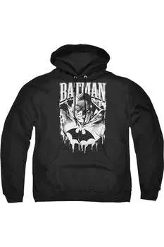 Толстовка с капюшоном Batman Bat Metal для взрослых Gildan, черный