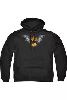 Толстовка с капюшоном Batman Bat Wings Logo для взрослых Gildan, черный