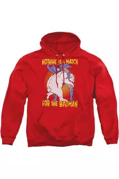 Толстовка с капюшоном Batman Bear Wrestling для взрослых Gildan, красный