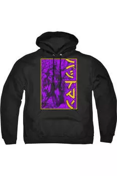 Толстовка с капюшоном Batman Big Framed Kanji для взрослых Gildan, черный