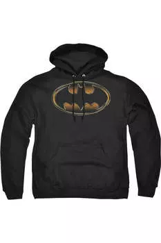 Толстовка с капюшоном Batman Black & Gold Embossed для взрослых Gildan
