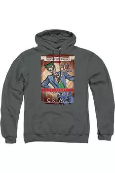 Толстовка с капюшоном Batman Clown Prince для взрослых Gildan, цвет charcoal