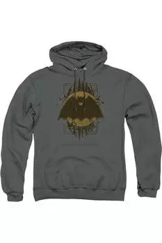 Толстовка с капюшоном Batman Crest для взрослых Gildan, цвет charcoal
