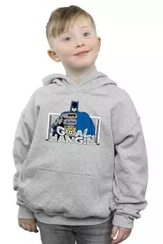 Толстовка с капюшоном Batman Football Goal DC Comics, серый