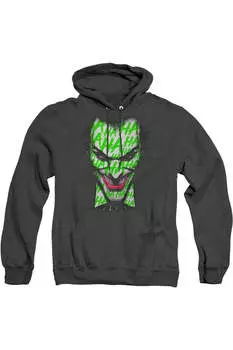 Толстовка с капюшоном Batman Ha Ha Smile для взрослых Heather Gildan, черный