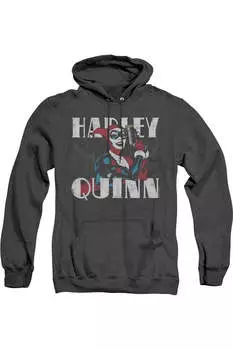 Толстовка с капюшоном Batman Harley Bold Adult Heather Gildan, черный