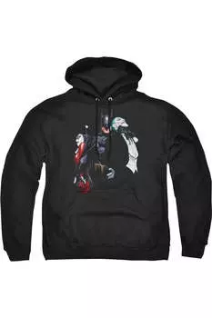 Толстовка с капюшоном Batman Joker Harley Choke для взрослых Gildan, черный