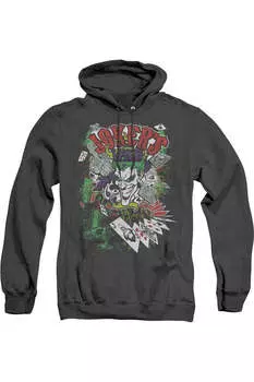 Толстовка с капюшоном Batman Jokers Wild Adult Heather Gildan, черный