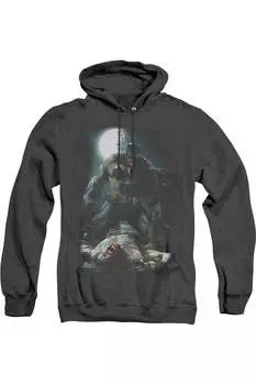 Толстовка с капюшоном Batman Mudhole для взрослых Heather Gildan, черный