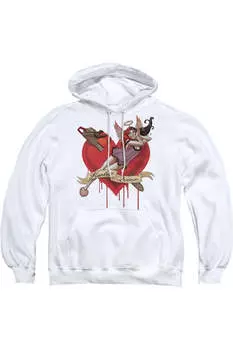 Толстовка с капюшоном Batman Perfect Angel для взрослых Gildan, белый