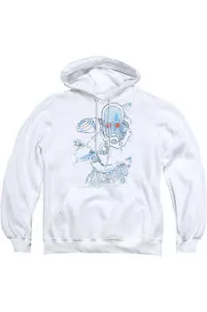 Толстовка с капюшоном Batman Snowblind Freeze для взрослых Gildan, белый