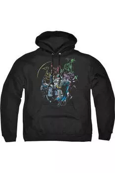 Толстовка с капюшоном Batman Surrounded Adult Pull Over Hoodie / Толстовка с капюшоном Gildan, черный