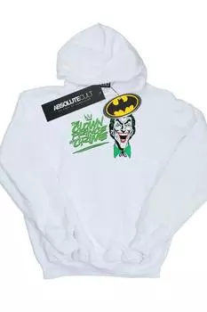 Толстовка с капюшоном «Бэтмен Джокер», «Клоун-принц преступности» DC Comics, черный