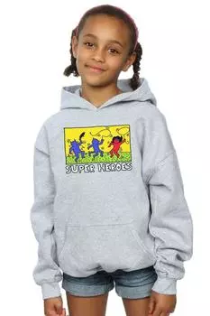 Толстовка с капюшоном «Бэтмен в стиле поп-арт» DC Comics, серый