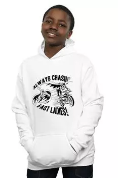 Толстовка с капюшоном «Бэтмен всегда преследует» DC Comics, белый