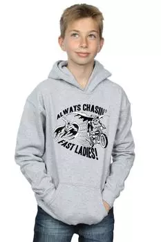 Толстовка с капюшоном «Бэтмен всегда преследует» DC Comics, серый