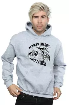 Толстовка с капюшоном «Бэтмен всегда преследует» DC Comics, серый