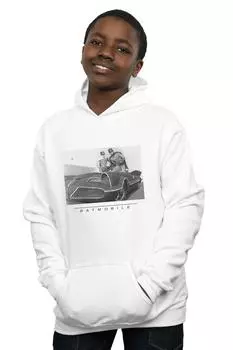 Толстовка с капюшоном «Бэтмобиль» из сериала «Бэтмен» DC Comics, белый