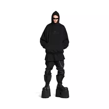 Толстовка с капюшоном BB Garderobe Large Fit BALENCIAGA, черный