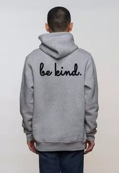 Толстовка с капюшоном BE KIND BACK EMBROIDERY Mira Paris, серый