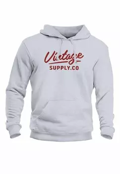 Толстовка с капюшоном BEDRUCKT VINTAGE SCHRIFTZUG RETRO DESIGN Neverless, светло-серый