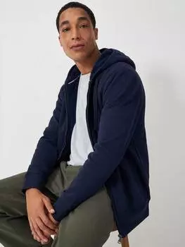 Толстовка с капюшоном bellingham на молнии Crew Clothing, цвет Navy Blue