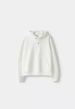 Толстовка с капюшоном Bershka, белый