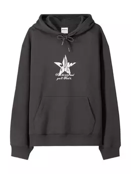 Толстовка с капюшоном Bershka Sweatshirt, антрацит