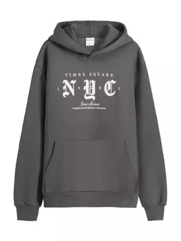 Толстовка с капюшоном Bershka Sweatshirt, антрацит