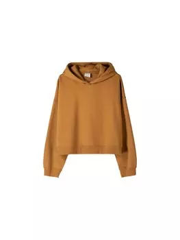 Толстовка с капюшоном Bershka Sweatshirt, коричневый