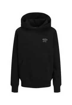 Толстовка с капюшоном «Бетонный глобус» Jack & Jones, черный