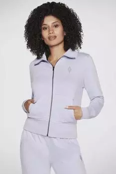 Толстовка с капюшоном без капюшона Diamond Jacket Серая Debenhams, серый
