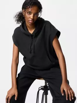 Толстовка с капюшоном без рукавов Uniqlo, цвет 09 черный