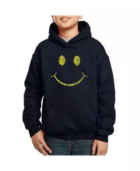 Толстовка с капюшоном Big Boy's Word Art - Be Happy Smiley Face LA Pop Art