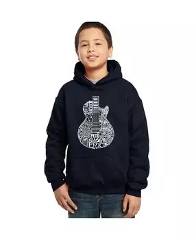 Толстовка с капюшоном Big Boy's Word Art - Голова рок-гитары LA Pop Art