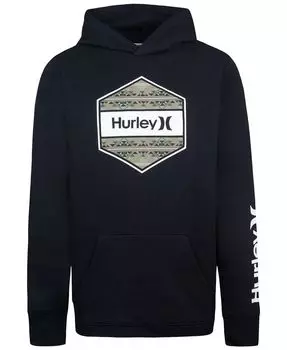Толстовка с капюшоном Big Boys с шестигранным наполнением Hurley, черный