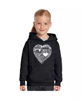 Толстовка с капюшоном Big Girl's Word Art — ЛЮБОВЬ НА 44 РАЗНЫХ ЯЗЫКАХ LA Pop Art