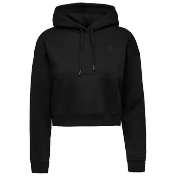 Толстовка с капюшоном Black Diamond Women's Crop Pullover Hoody, черный