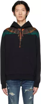 Толстовка с капюшоном Black Icon Wings Marcelo Burlon County of Milan