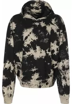 Толстовка с капюшоном Bleached Hoody Urban Classics, черный