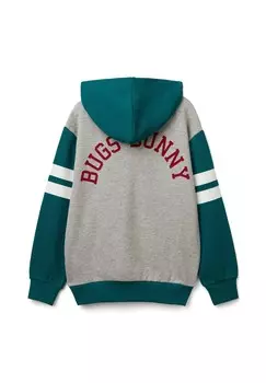 Толстовка с капюшоном BLOCK LOONEY TUNES United Colors of Benetton, серый