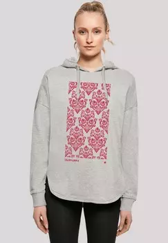 Толстовка с капюшоном BLUMEN MUSTER ROT F4NT4STIC, серый