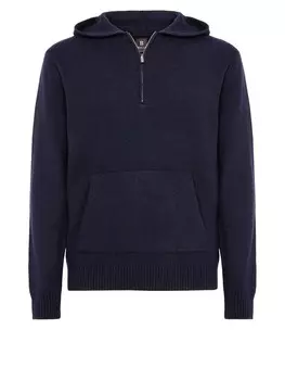 Толстовка с капюшоном Boggi Milano Sweater, темно-синий