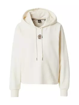 Толстовка с капюшоном BOSS Sweatshirt Emaes2, белый