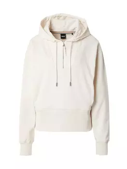 Толстовка с капюшоном BOSS Sweatshirt Emrey, натуральный белый