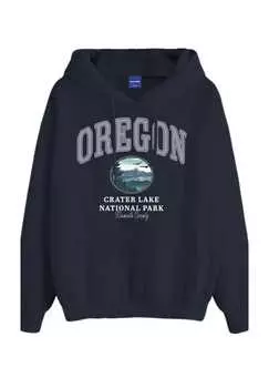 Толстовка с капюшоном Bradley US State Hoodie Jack & Jones, синий