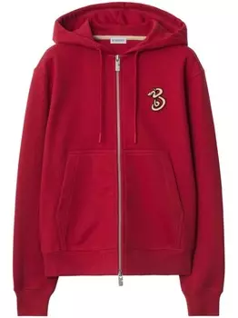 Толстовка с капюшоном Burberry B Snake на молнии, красный