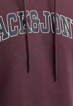 Толстовка с капюшоном CALEB VARSITY Jack & Jones, красный